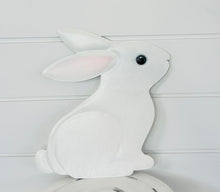 Load image into Gallery viewer, 12&quot;Hx11.2&quot;L Metal Sitting White Bunny Sign - Adorable Easter Decor - TCT Crafts - MD105327
