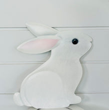 Load image into Gallery viewer, 12&quot;Hx11.2&quot;L Metal Sitting White Bunny Sign - Adorable Easter Decor - TCT Crafts - MD105327