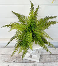 Load image into Gallery viewer, 15&quot; Artificial Green Maidenhair Fern Bush - Faux Greenery for Arrangements - TCT Crafts - PF1702