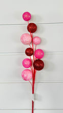 Load image into Gallery viewer, 21&quot; Foam Red Glitter Ball Spray - Hot Pink, Light Pink, Red - TCT Crafts - XS5739A2