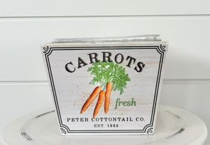 Wooden Easter Carrot Planter with Liner - 5.75"x4.25"H - Choice of 2 Styles - TCT Crafts - KM1145