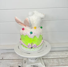 Load image into Gallery viewer, Set of 2 Furry Bunny Bottoms in Cake - 9.5&quot; Styrofoam - White &amp; Pastel Easter Decor - Foam Easter Wreath Attachments - MT26007