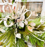 Rustic Farmhouse Christmas Table Swag | 42" Long Holiday Centerpiece TCT Crafts