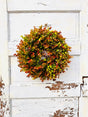 Small Fall Boxwood Wreath | 15" Autumn Front Door & Thanksgiving Decor TCTCrafts