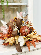 Neutral Boho Fall Floral Arrangement with Rustic Pumpkin, 16x18 Table Centerpiece by TCT Crafts TCT Crafts