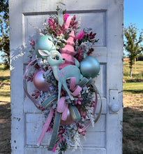 Load image into Gallery viewer, Pastel Christmas Bambi Winter Swag – 38&quot;x23&quot; Whimsical Holiday Door Decor | TCT Crafts