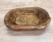 Load image into Gallery viewer, Handmade Wood Dough Bowl - Unique Stained Wooden Bowl - Approximately 10&quot; for Rustic Decor and Serving