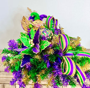 Digital Download: Festive Mardi Gras Jester Centerpiece Tutorial | PDF + Video Link | DIY Craft Tutorial