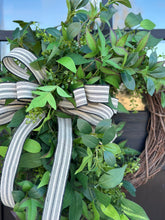 Load image into Gallery viewer, Everyday Greenery Wreath - 26&quot;x21&quot; Faux Greenery Door Decor