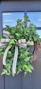 Everyday Greenery Wreath - 26"x21" Faux Greenery Door Decor