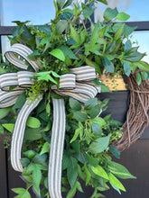 Load image into Gallery viewer, Everyday Greenery Wreath - 26&quot;x21&quot; Faux Greenery Door Decor