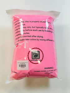 Dark Pink Air Dry Lightweight Foam Clay
