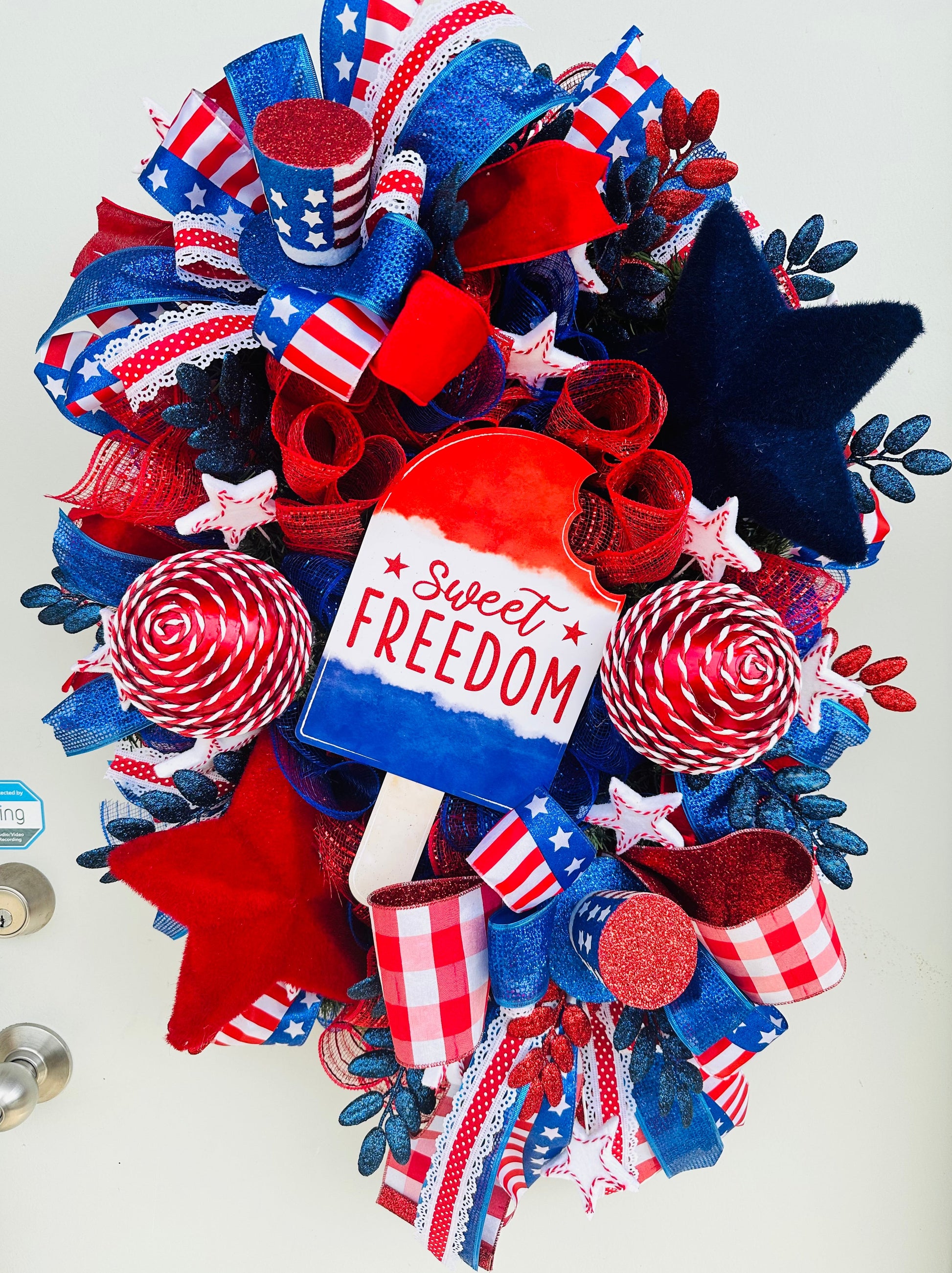 Large Patriotic Front Door Wreath-American Porch Decor-TCT1632 TCT Crafts
