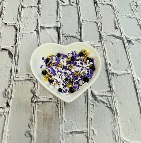 150g Purple Eyes Halloween Polymer Clay Sprinkle Mix - Ideal for Fake Bakes, Clay Art, Slime - Spooky, Mysterious, and Festive TCTCrafts