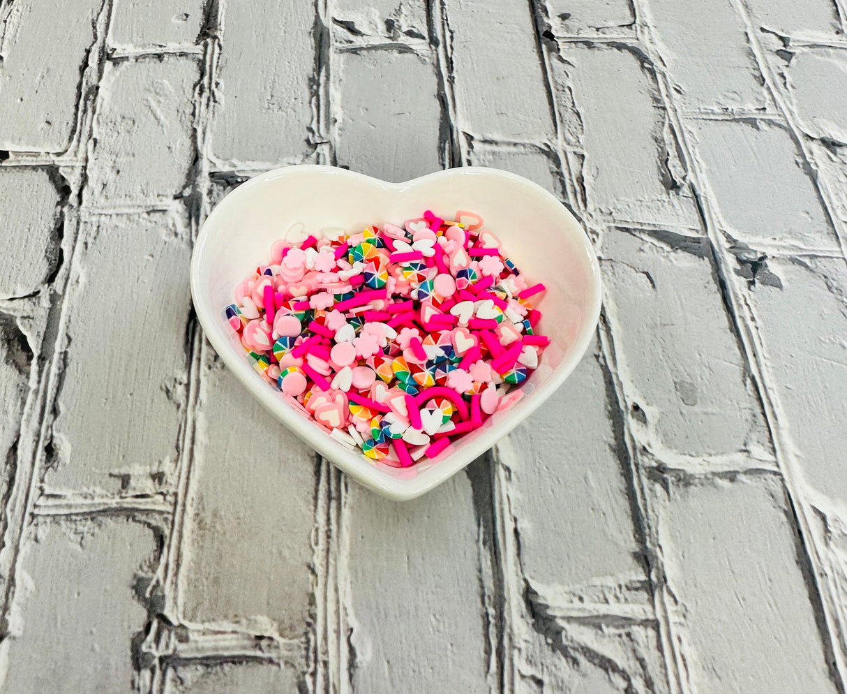 150g Spring Pastel & Rainbow Polymer Clay Sprinkle Mix - Perfect for Fake Bakes, Clay Art, Slime - Bright, Cheerful, and Festive TCTCrafts