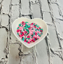 Load image into Gallery viewer, 150g Pastel Love Valentine&#39;s Polymer Clay Sprinkle Mix - Ideal for Fake Bakes, Clay Art, Slime - Soft, Romantic, and Festive
