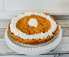 Load image into Gallery viewer, Fake 10 inch Faux Pumpkin Pie Tiered Tray Thanksgiving Fall Kitchen Decor(TCT1412)