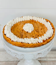 Load image into Gallery viewer, Fake 10 inch Faux Pumpkin Pie Tiered Tray Thanksgiving Fall Kitchen Decor(TCT1412)