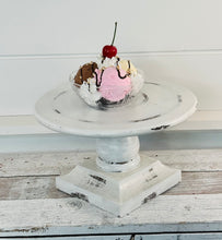 Load image into Gallery viewer, One Faux Brownie Ice Cream Sundae Tiered Tray Decor/Food Prop-TCT1545