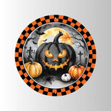 Jack-O-Lantern Halloween Sign 12 Inch Wreath Accent-MD1893M5 Craig Bachman