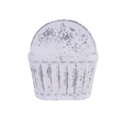 Antique Distressed White Tin Wall Pocket Craig Bachman