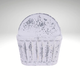 Antique Distressed White Tin Wall Pocket Craig Bachman
