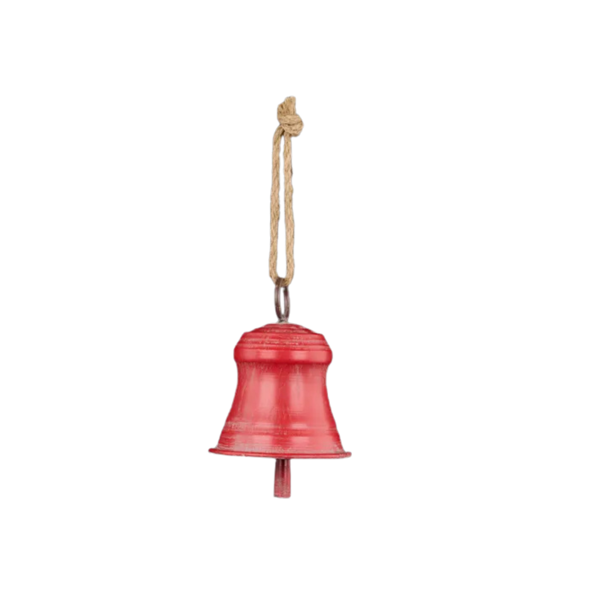 Antique Red Metal Bell – Rustic Holiday Home Accent Craig Bachman