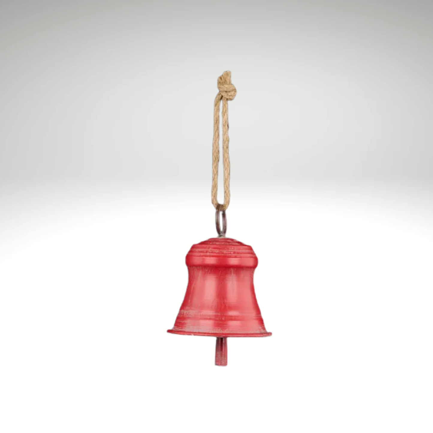 Antique Red Metal Bell – Rustic Holiday Home Accent Craig Bachman
