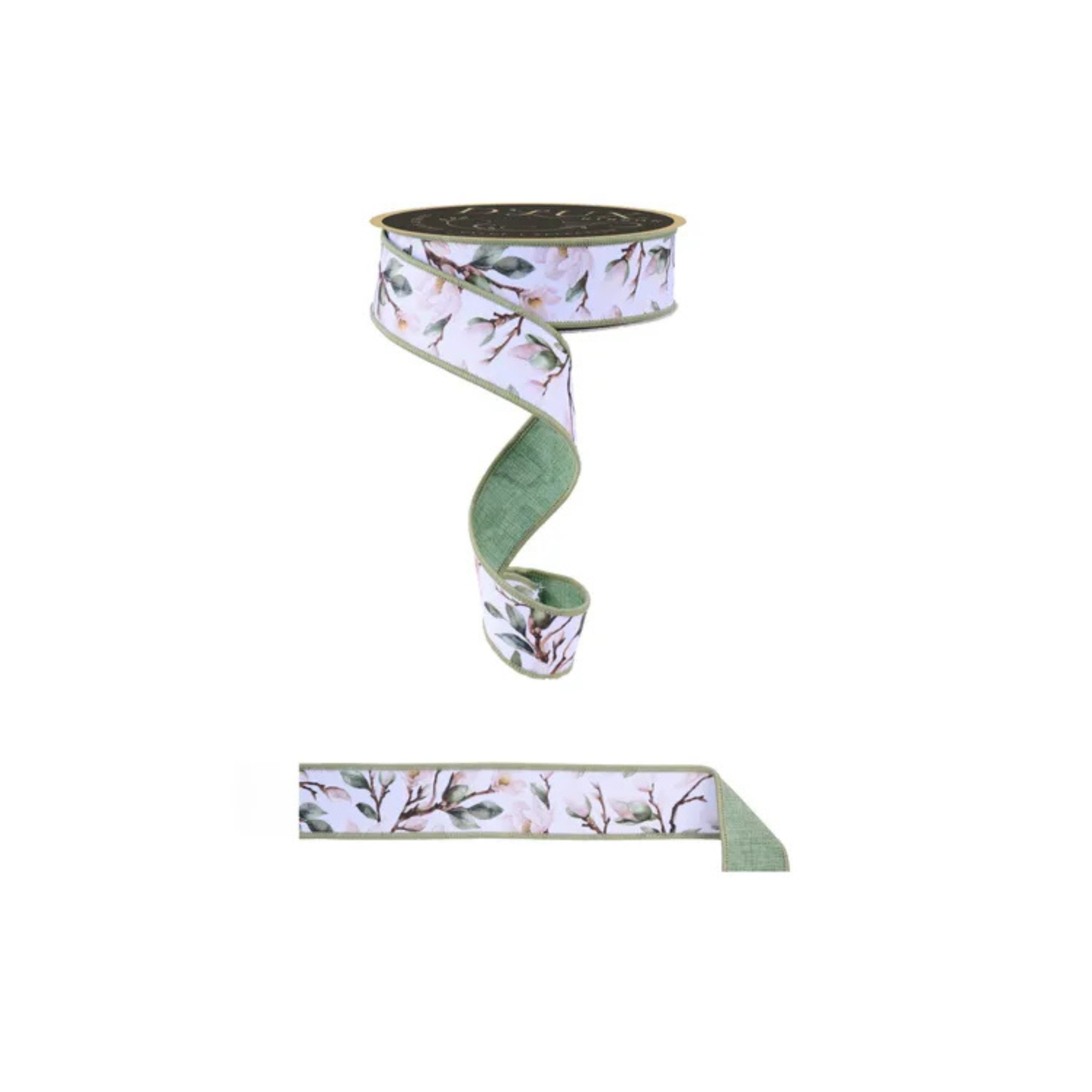 Magnolia Wired Ribbon 1.5" x 10yd | Designer Floral Craft Ribbon-LX101427 Craig Bachman