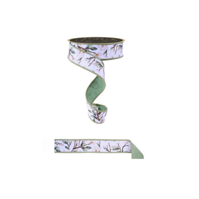 Magnolia Wired Ribbon 1.5" x 10yd | Designer Floral Craft Ribbon-LX101427 Craig Bachman