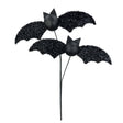 Frizzy Black Bat Spray — 25 Inch Halloween Wreath Pick-57262BK Liberty Floral