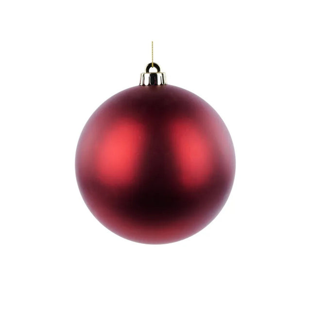 Matte Burgundy Ornament Ball 150mm Christmas Decor-XH100705 Craig Bachman