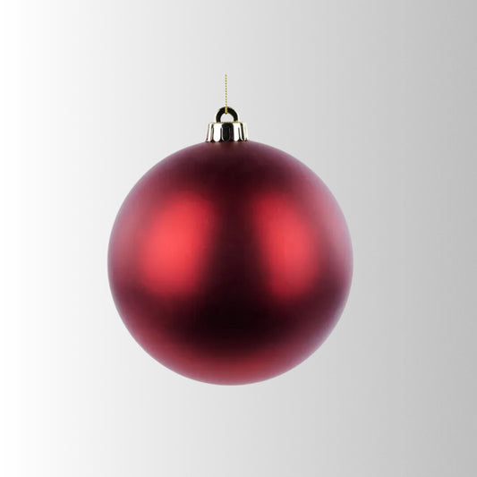 Matte Burgundy Ornament Ball 150mm Christmas Decor-XH100705 Craig Bachman