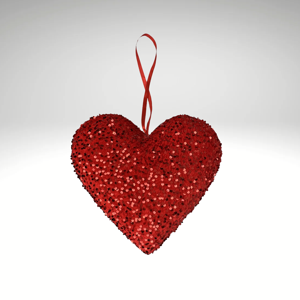 Large Red Glitter Heart Valentine Decor-63563RD Liberty Floral