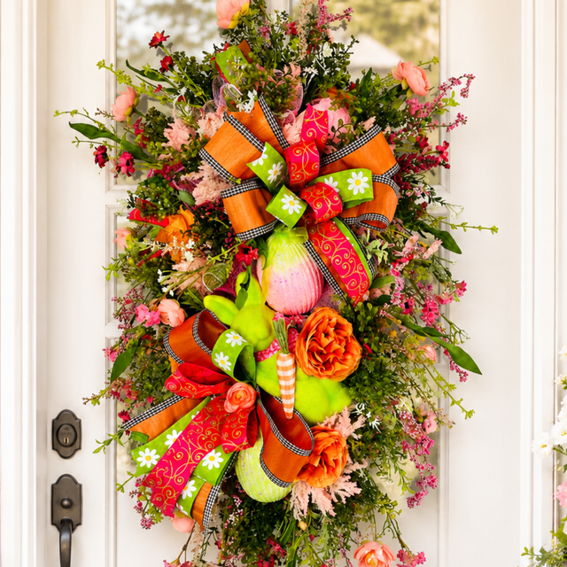 Designer Spring Easter Floral Door Swag-TCT1614 TCT Crafts