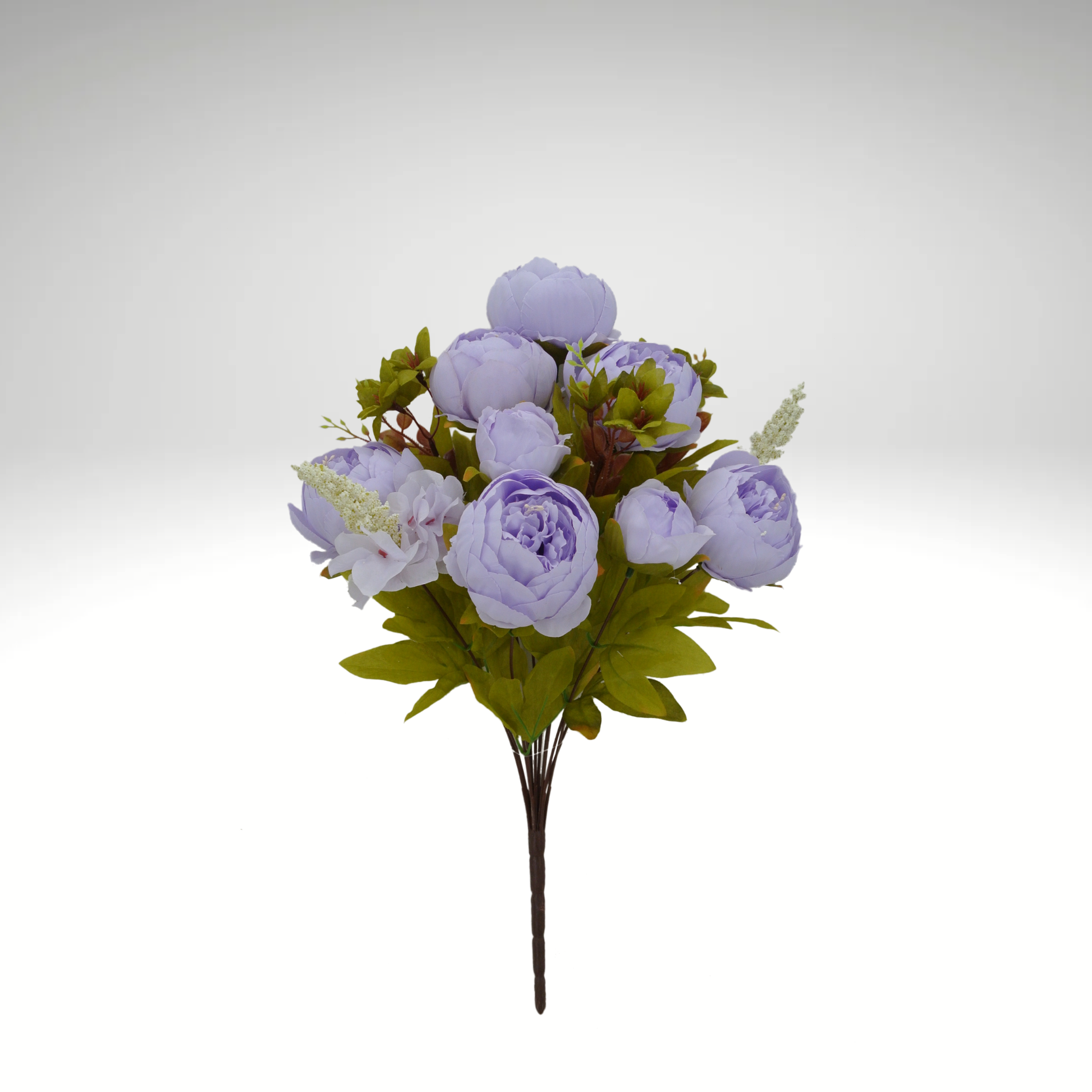 20” Artificial Lavender Peony Bush – Faux Peony Bouquet with 13 Stems-63220-LV Golden Bell
