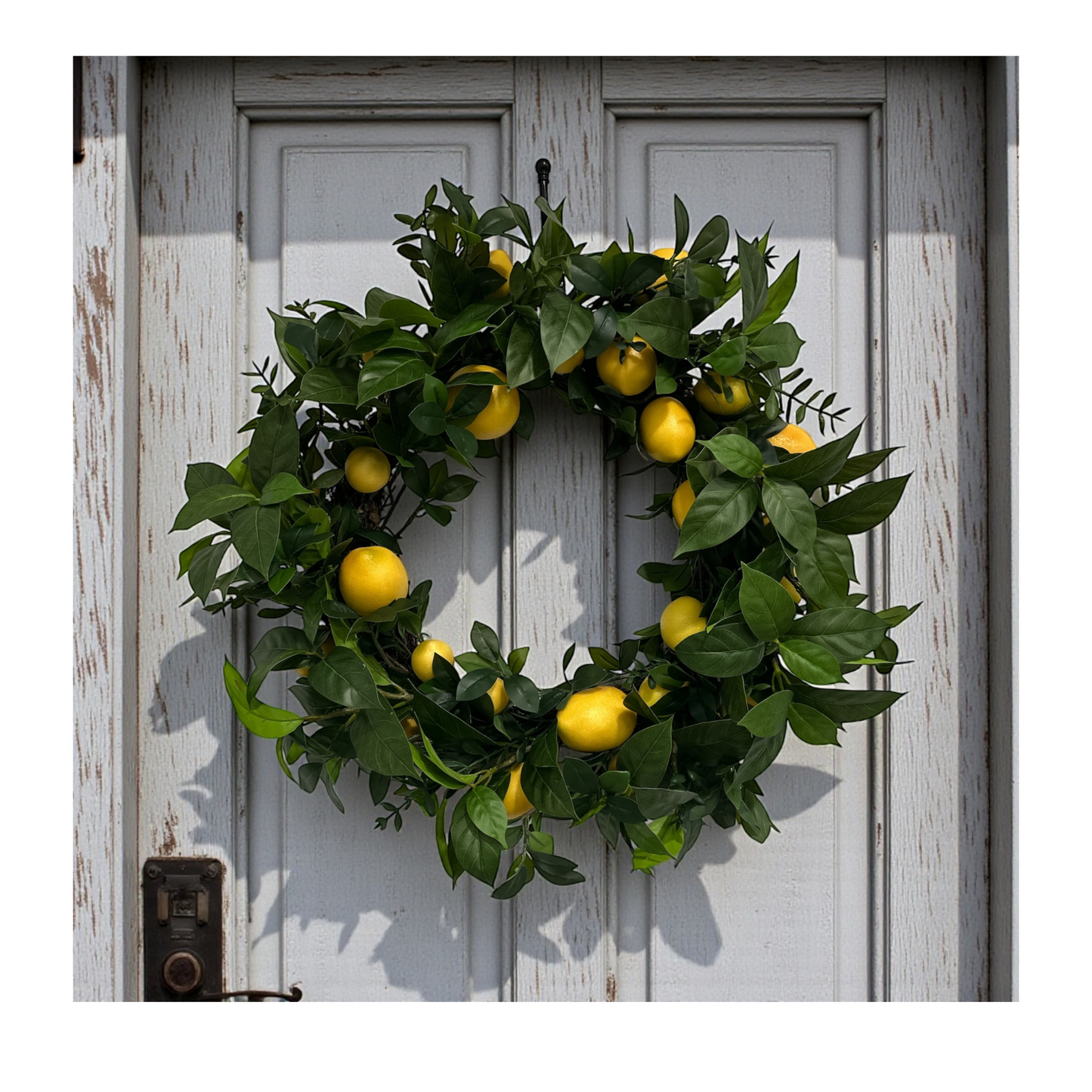 Lemon Greenery Wreath for Everyday Summer Decor