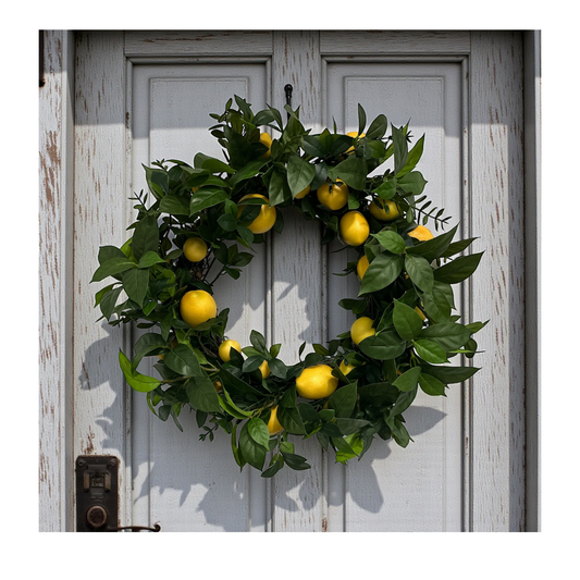 Lemon Greenery Wreath for Everyday Summer Decor