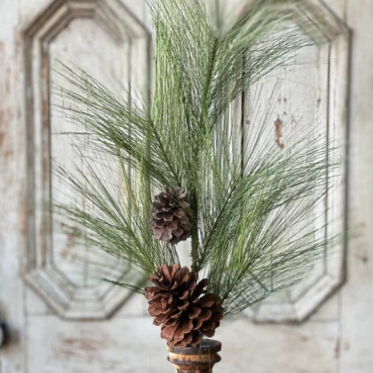 30" Loft Needle Pine Pick | Christmas Greenery Filler Stem | 30" Pick-XLA23150 Lancaster & Vintage