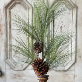 30" Loft Needle Pine Pick | Christmas Greenery Filler Stem | 30" Pick-XLA23150 Lancaster & Vintage