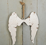 Distressed Metal Angel Wings Ornament – Rustic Farmhouse Christmas & Memorial Décor-M10822 Impressive Enterprises, Inc.