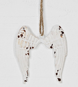 Distressed Metal Angel Wings Ornament – Rustic Farmhouse Christmas & Memorial Décor Impressive Enterprises, Inc.