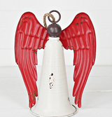 Distressed Metal Angel Bell | Rustic Christmas Decor-M10825 Impressive Enterprises, Inc.
