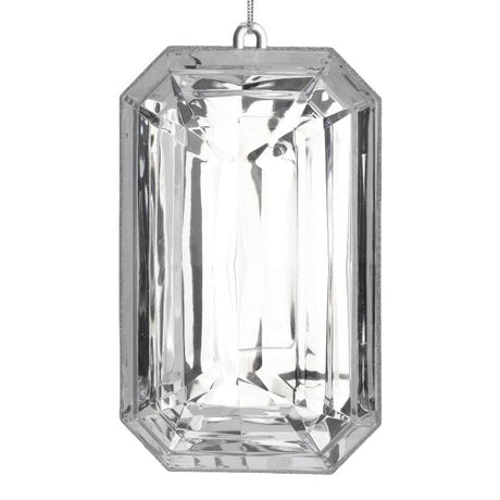MTX67416 9" Acrylic Emerald Cut Precious Gem Ornament - Choose from 5 Stunning Colors Regency