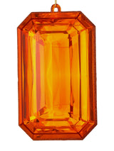 MTX67416 9" Acrylic Emerald Cut Precious Gem Ornament - Choose from 5 Stunning Colors Regency