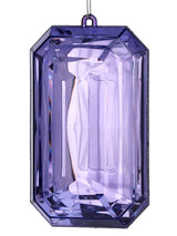 MTX67416 9" Acrylic Emerald Cut Precious Gem Ornament - Choose from 5 Stunning Colors Regency
