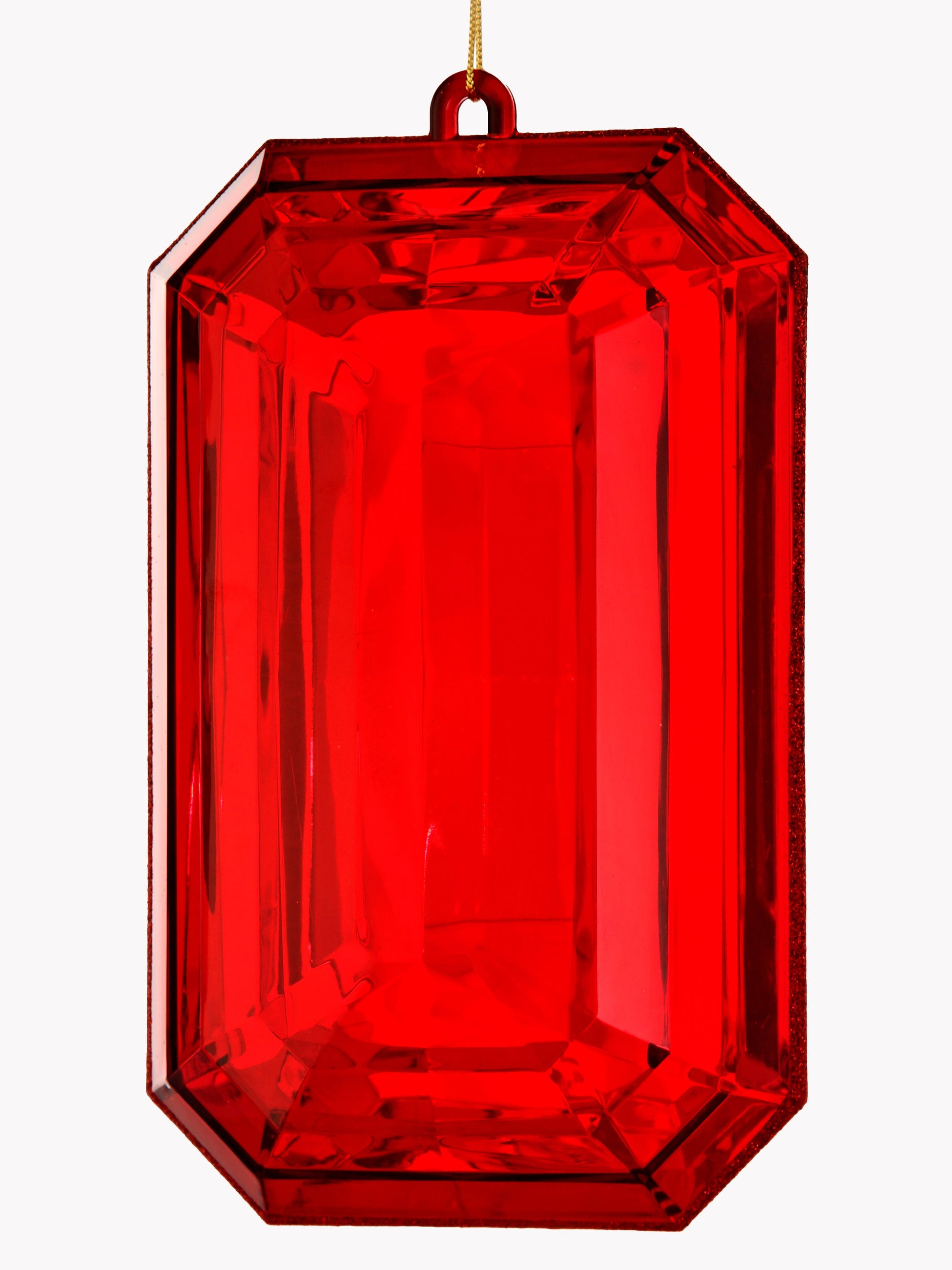 MTX67416 9" Acrylic Emerald Cut Precious Gem Ornament - Choose from 5 Stunning Colors Regency
