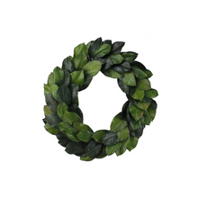 Load image into Gallery viewer, 30&quot; Artificial Magnolia Leaf Wreath – Greenery Wreath for Door or Wall Decor