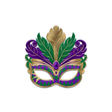 Mardi Gras Harlequin Mask Sign 12 Inch Wreath Accent-MD176041 Craig Bachman