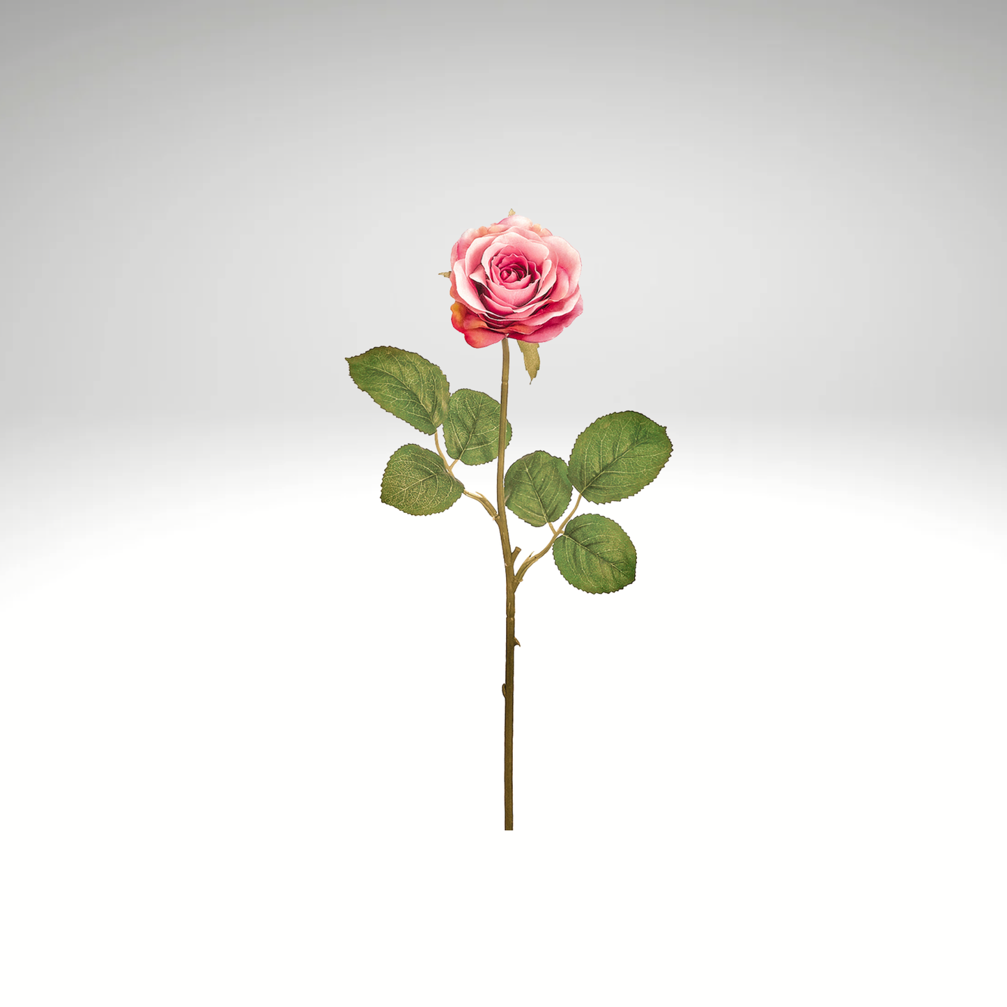 Mauve Artificial Tea Rose Stem-FSR807-MV